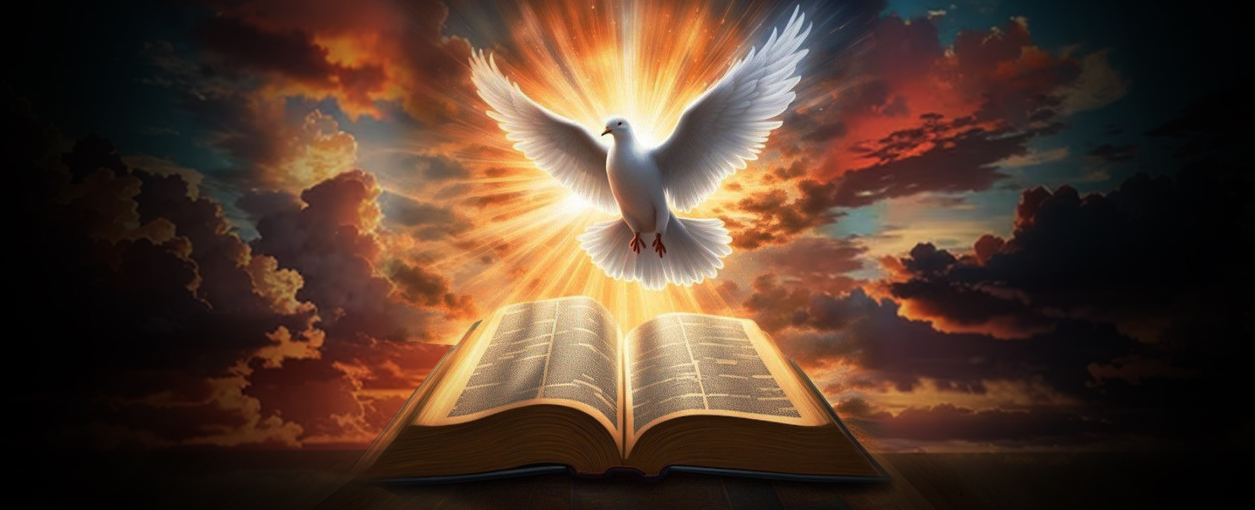 Holy Spirit Dove and Bible